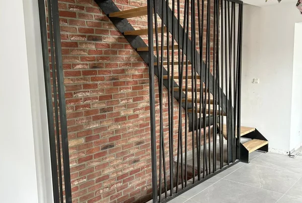 Escaliers intérieurs en acier laqué