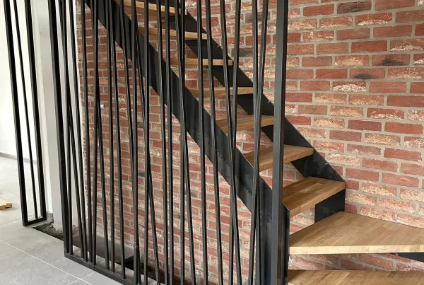 Escaliers intérieurs en acier laqué