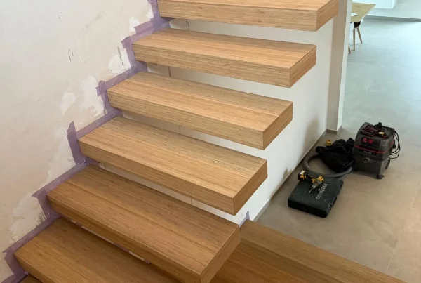 Escaliers intérieurs en acier laqué