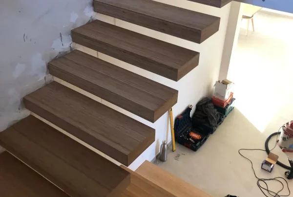 Escaliers intérieurs en acier laqué