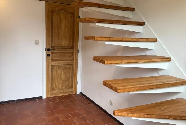 Escaliers intérieurs en acier laqué