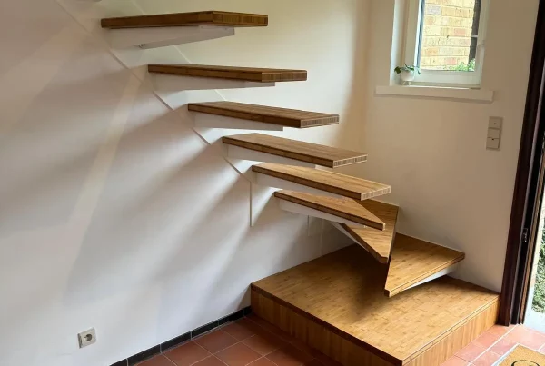 Escaliers intérieurs en acier laqué